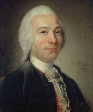 Portrait d'homme, autrefois identifie comme d'Alembert by Catherine Lusurier Oil Painting