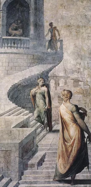 Bathsheba Goes to King David by Cecchino Del Salviati Oil Painting