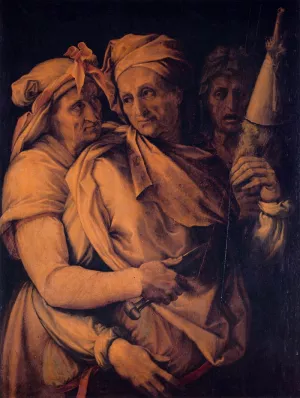 The Three Fates by Cecchino Del Salviati - Oil Painting Reproduction