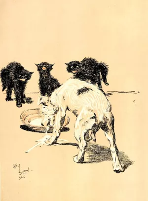 A Dog Day 03 by Cecil Charles Windsor Aldin Oil Painting