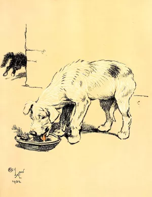 A Dog Day 10 by Cecil Charles Windsor Aldin Oil Painting