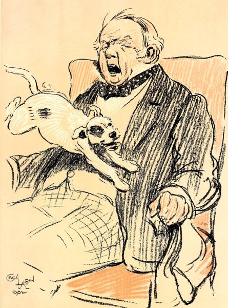 Main Product Photo of A Dog Day 15  Painting by Cecil Charles Windsor Aldin
