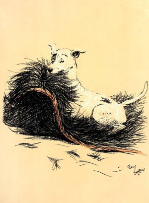 A Dog Day 17 by Cecil Charles Windsor Aldin Oil Painting