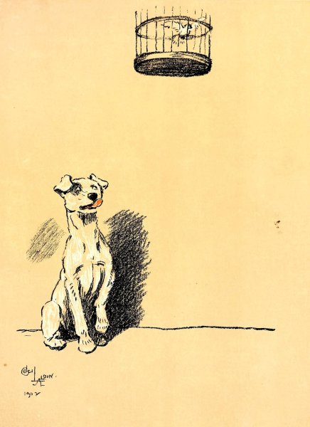 Main Product Photo of A Dog Day 21  Painting by Cecil Charles Windsor Aldin
