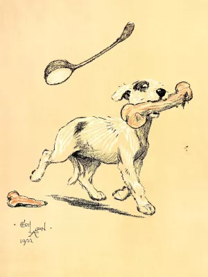 A Dog Day 22 by Cecil Charles Windsor Aldin Oil Painting