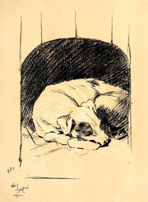 A Dog Day 28 by Cecil Charles Windsor Aldin Oil Painting