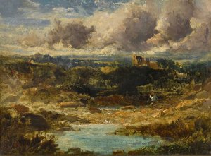 Barden Towers, Wharfedale, Yorkshire by Cecil Gordon Lawson Oil Painting