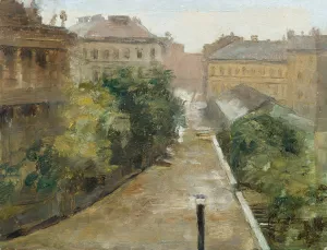 Blick aus der Wohnung des Kunstlers auf das Palais Coburg by Cecil Van Haanen Oil Painting