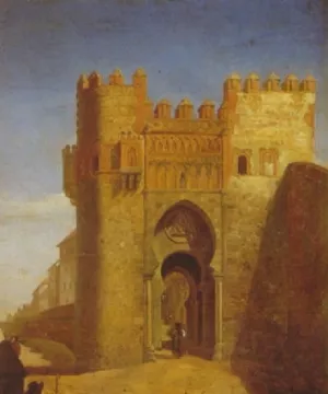 Toledo: Puerta del Sol by Cecilio Pizarro Oil Painting
