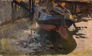 Barco by Cecilio Pla y Gallardo - Oil Painting Reproduction