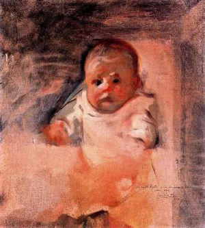 Bebe by Cecilio Pla y Gallardo Oil Painting
