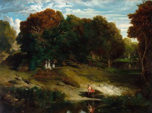 In the Forest by Celestin Nanteuil Oil Painting