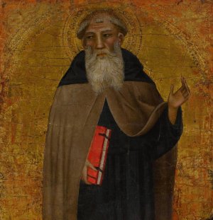A Male Saint, Possibly Saint Anthony Abbot by Cenni Di Francesco Di Ser Cenni Oil Painting