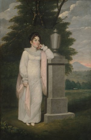 Mrs. Cephas Thompson by Cephas Thompson Oil Painting