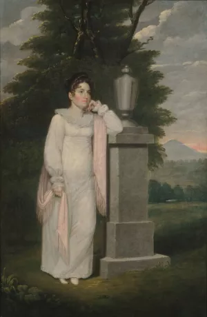 Mrs. Cephas Thompson by Cephas Thompson Oil Painting