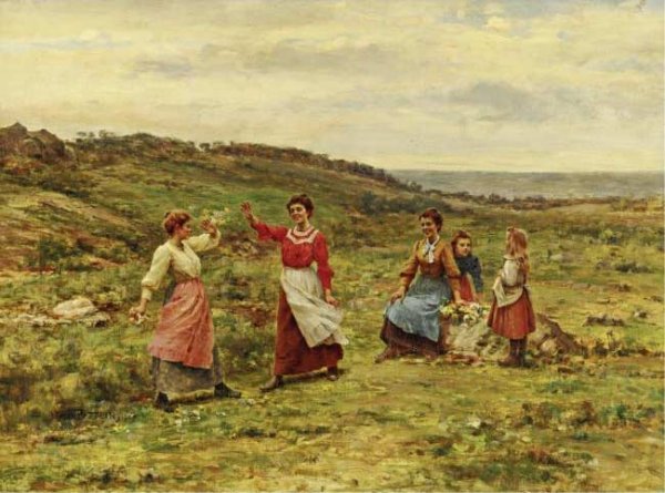 Main Product Photo of Battle of the Flowers Painting by Cesar Pattein