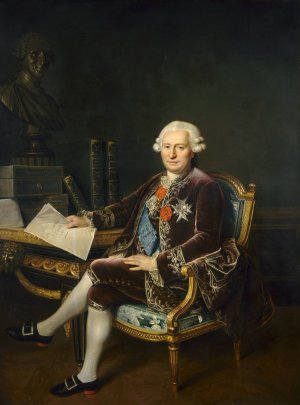 The Marquis d'Ossun by Cesar Van Loo Oil Painting