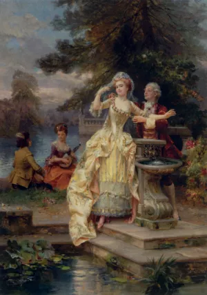 Les Amiants by Cesare-Auguste Detti Oil Painting
