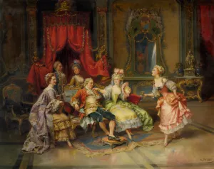 Louis XV In the Throne Room