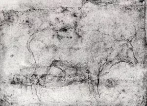 Study of a Bull Oil painting by Cesare Da Sesto