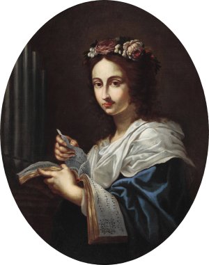 Santa Cecilia by Cesare Dandini Oil Painting