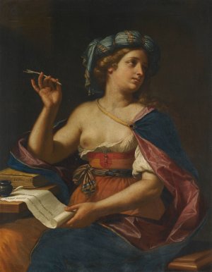 A Sibyl by Cesare Gennari Oil Painting