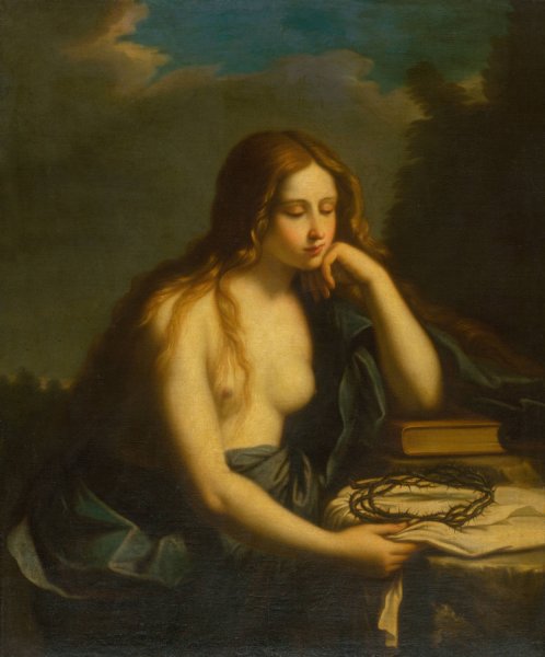 Main Product Photo of Repentant Mary Magdalene  Painting by Cesare Gennari