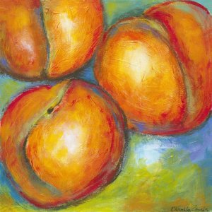 Abstract Fruits II by Chariklia Zarris Oil Painting