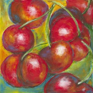 Abstract Fruits III Oil Painting by Chariklia Zarris - Bestsellers
