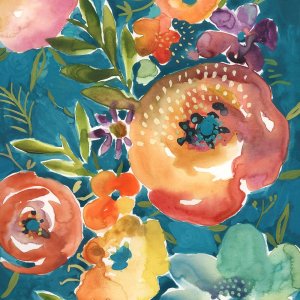 Abundant Florals II Oil painting by Chariklia Zarris