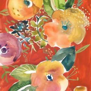 Abundant Florals IV by Chariklia Zarris Oil Painting