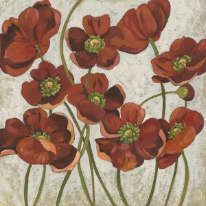 Sangria Poppies II by Chariklia Zarris Oil Painting