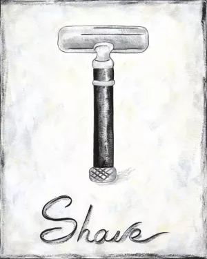 Shave by Chariklia Zarris Oil Painting