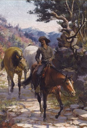 Bandit by Charles Abel Corwin Oil Painting
