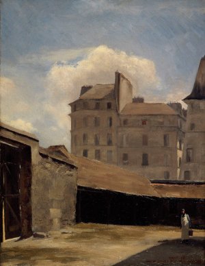Ancien Hotel-Dieu, cour des cuisines by Charles-Alexis Apoil Oil Painting