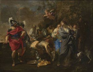 Aeneas and Dido by Charles Alphonse Du Fresnoy Oil Painting