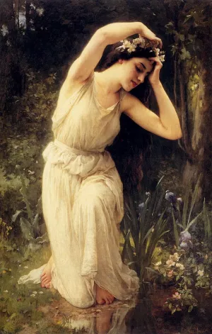 A Nymph In The Forest Oil painting by Charles Amable Lenoir