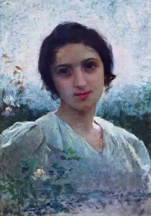 Eugenie Lucchesi, Etude painting by Charles Amable Lenoir
