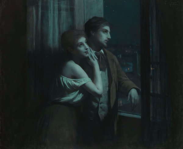 Main Product Photo of Reverie  Painting by Charles Amable Lenoir