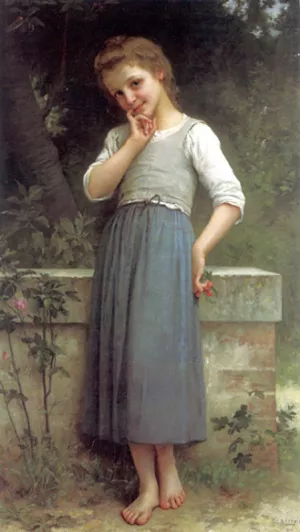 The Cherry Picker by Charles Amable Lenoir - Oil Painting Reproduction