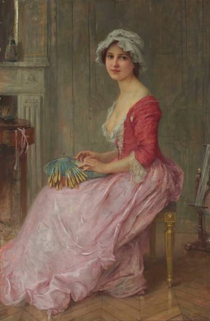The Lace Maker by Charles Amable Lenoir Oil Painting