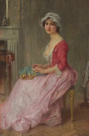The Lace Maker by Charles Amable Lenoir Oil Painting