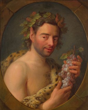 Bacchus by Charles-Andre Van Loo Oil Painting