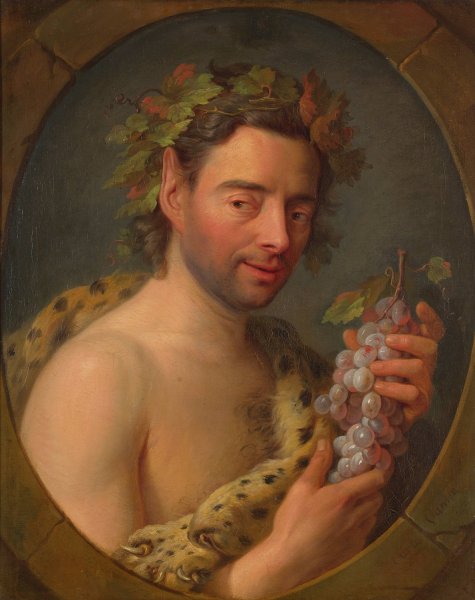 Bacchus by Charles-Andre Van Loo - Hand-Painted Oil Painting Reproduction