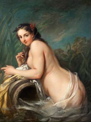 Naiad by Charles-Andre Van Loo Oil Painting