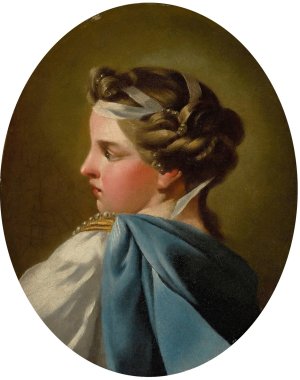 Portrait Of A Lady by Charles-Andre Van Loo Oil Painting