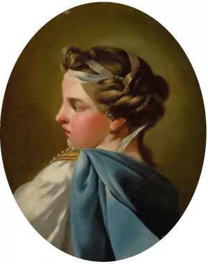 Portrait Of A Lady by Charles-Andre Van Loo Oil Painting