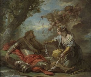 Rinaldo and Armida by Charles-Andre Van Loo Oil Painting