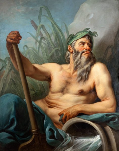 River God by Charles-Andre Van Loo - Hand-Painted Oil Painting Reproduction