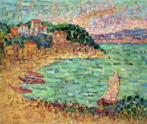 Le Petit Port by Charles Angrand - Oil Painting Reproduction